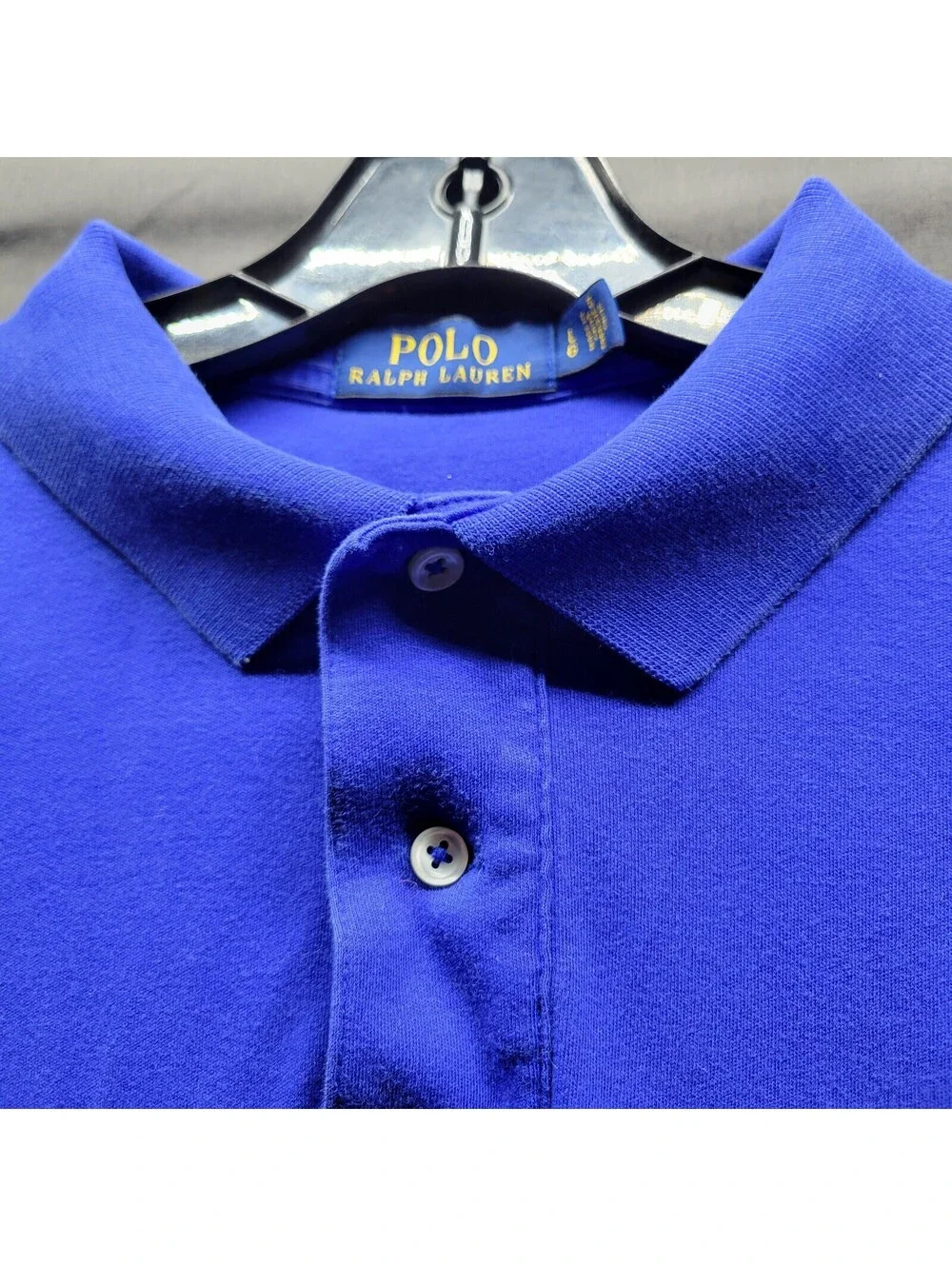 Polo Ralph Lauren Shirt Men’s Sz L Cobalt Blue Polo Comfort Orange Pony